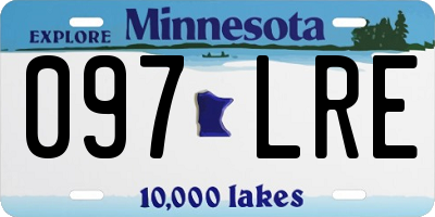 MN license plate 097LRE