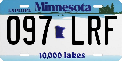 MN license plate 097LRF
