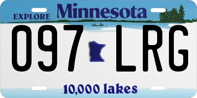 MN license plate 097LRG