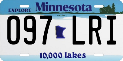 MN license plate 097LRI
