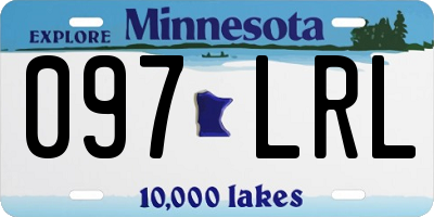 MN license plate 097LRL