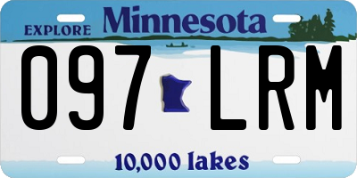 MN license plate 097LRM