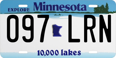 MN license plate 097LRN