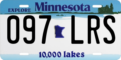 MN license plate 097LRS
