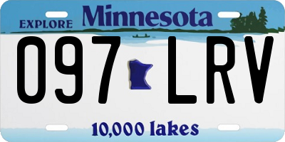 MN license plate 097LRV