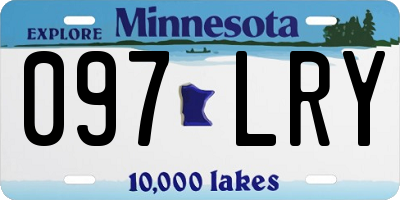 MN license plate 097LRY