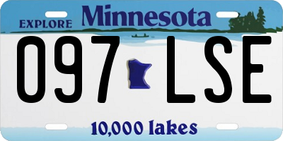 MN license plate 097LSE