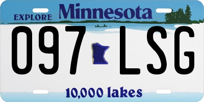 MN license plate 097LSG