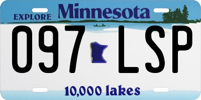 MN license plate 097LSP