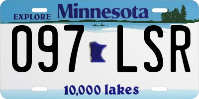 MN license plate 097LSR
