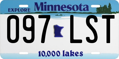 MN license plate 097LST