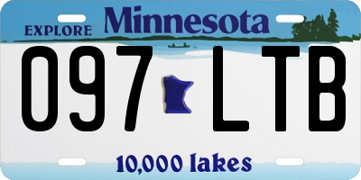 MN license plate 097LTB
