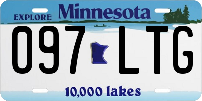 MN license plate 097LTG