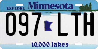 MN license plate 097LTH