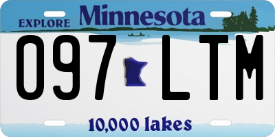 MN license plate 097LTM