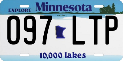 MN license plate 097LTP