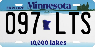 MN license plate 097LTS
