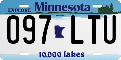 MN license plate 097LTU