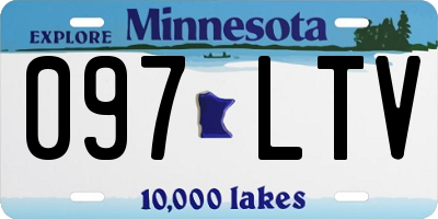 MN license plate 097LTV
