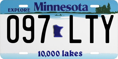 MN license plate 097LTY