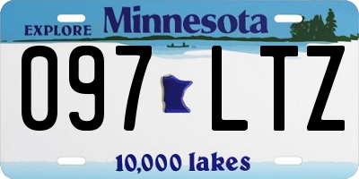 MN license plate 097LTZ