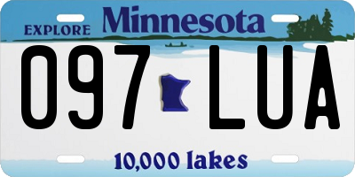 MN license plate 097LUA
