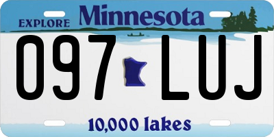 MN license plate 097LUJ