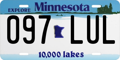 MN license plate 097LUL