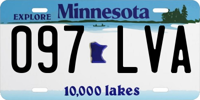 MN license plate 097LVA