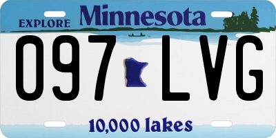 MN license plate 097LVG