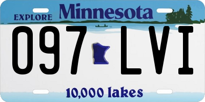 MN license plate 097LVI