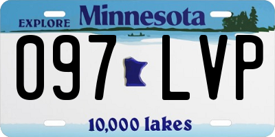 MN license plate 097LVP