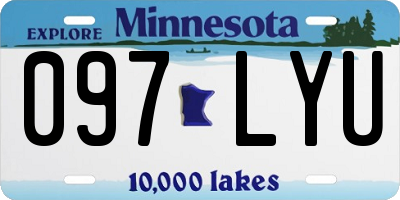 MN license plate 097LYU