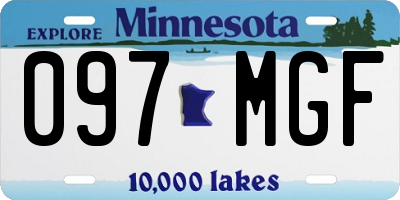 MN license plate 097MGF