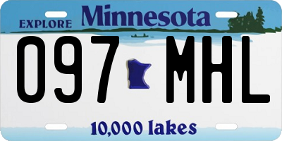 MN license plate 097MHL