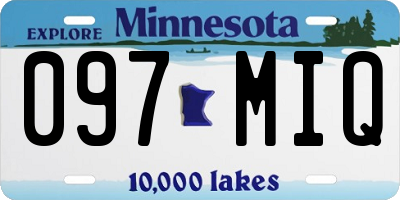 MN license plate 097MIQ