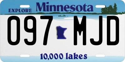 MN license plate 097MJD