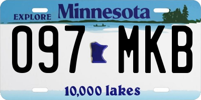 MN license plate 097MKB