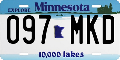 MN license plate 097MKD
