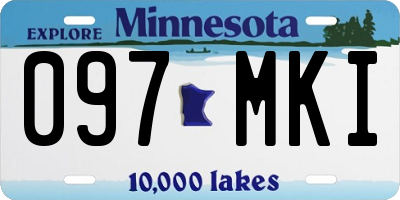 MN license plate 097MKI