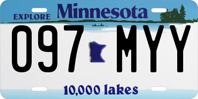 MN license plate 097MYY