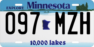 MN license plate 097MZH
