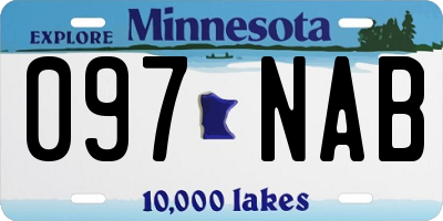MN license plate 097NAB