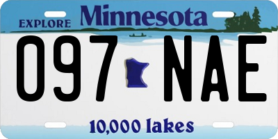 MN license plate 097NAE