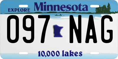 MN license plate 097NAG