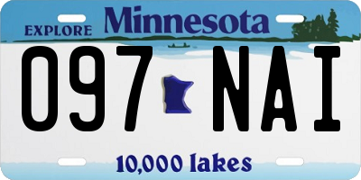MN license plate 097NAI