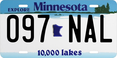 MN license plate 097NAL