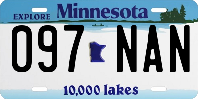 MN license plate 097NAN
