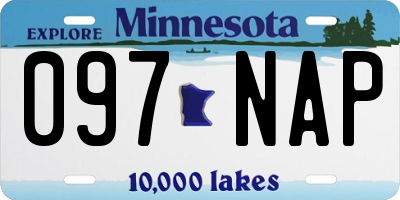 MN license plate 097NAP