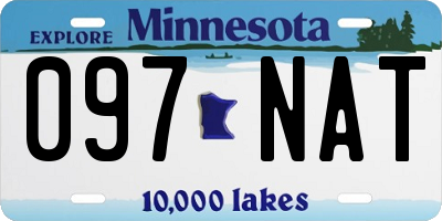 MN license plate 097NAT